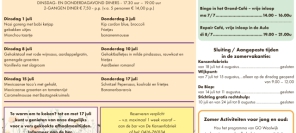 Dinsdag en donderdagavondmenus juli 2025