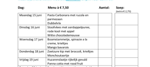 Bestellijst week 25